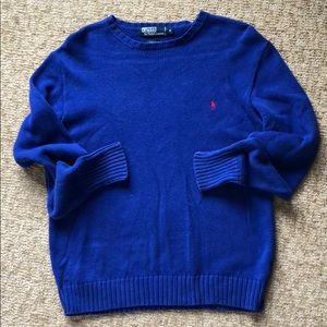 Men’s Royal Blue Polo by Ralph Lauren Sweater - M